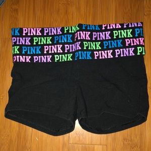 Vs Victoria’s Secret pink bling yoga shorts